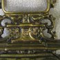 Golden Metal Big Frame For Small Photo, Metal decor Old Clock base, Photo frame metal collectible cl