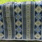 Vintage cotton Blue tablecloth, Blue tablecloth with Ukrainians ornament, great tablecloth with orna