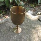 Small Light Golden Shot glass/cup for vodka, Metal Golden midcentury lookind shot cup, Game of thron