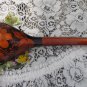 Huge Vintage Russina Khokhloma Painted Wooden Spoon, Flowers Folk Art Home Decoration Spoon, Wooden