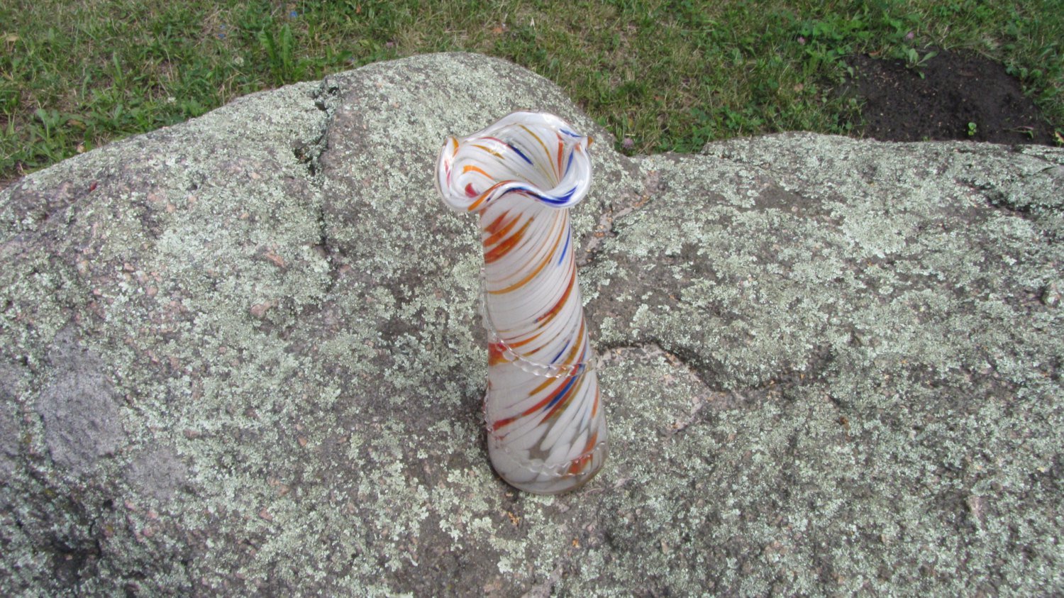 Mid Century Modern Free Form Vase, Vintage Multicolored 1970s, USSR home decor collectiblevase, Art