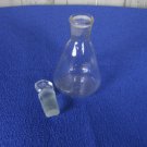 NEVER BEEN USED!!! Marked Medical vials collectible with flat bottom, Small ussr Glass Bottle, 1970'