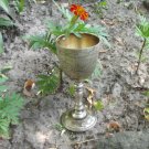 Hand Curved For Vine Silver Goblet, Silver midcentury cup, Decor goblet, Silver drinking party hand 