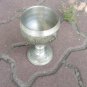 Vintage Medium silver color Goblet with curved siluettes, Midcentury lookind cup with patterns, Vine