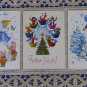 Cute and Lovly White Baclground Christmas Animals Pictures Post Cards NEW Unused, Set of 3 Cute Anim