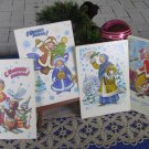 Set of Four Cute Fancy and Lovely Animals USSR Christmas Greatings Post Cards New and Never Been Use