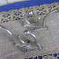 2 Huge Wall Rack Hooks USSR 1970s, Soviet Vintage Huge Aluminium Clothes Hook, Clothes hangers, DIY