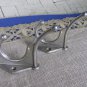 2 Light Medium Wall Rack Hooks USSR 1970s, Medium Soviet Vintage Aluminium Clothes Hook, Medium Clot
