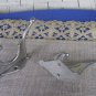 2 Light Medium Wall Rack Hooks USSR 1970s, Medium Soviet Vintage Aluminium Clothes Hook, Medium Clot