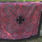 Asian Cotton Part Acrilyc Scarf Dress Accessorie, Asian Patterned Cute Floral Abstract Picture Shawl