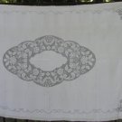 Big Great Linen Kitchen Decor Tablecloth, White Vintage Linen Tablecloth Gift Idea Living Room Decor