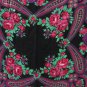Black Asia Shawl Christams Gift Idea, Asian Patterned Cute Floral Abstract Picture Shawl, Asian Cott