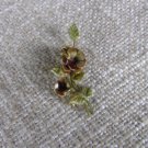 Brooch Floral Christmas Gift, Flowers And Leaves Brooch Gift For Her. Ideal Brooch Gift Jewelry Chri