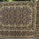 Cristmas Gift Decor Rug Linen, Two Sided Cute Linen, Vintage Floral Tablecloth Garden Table Decor, K
