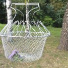 Egg Medium Basket, Rustic Kitchen Basket, Vintage Wire Basket, Egg Metal Basket, Industrial Decor Ba