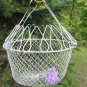 Egg Medium Basket, Rustic Kitchen Basket, Vintage Wire Basket, Egg Metal Basket, Industrial Decor Ba
