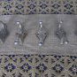 Five Huge Wall Rack Hooks USSR 1970s, Five Soviet Vintage Huge Aluminium Clothes Hook, Clothes hange