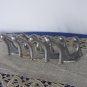 Five Huge Wall Rack Hooks USSR 1970s, Five Soviet Vintage Huge Aluminium Clothes Hook, Clothes hange