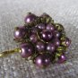 Floral Shaped Brooche From USSR Era 80's Perfect Gift For Her, Vintage Brooch Costume Halloween Acce
