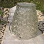 Glass Depth Bowl With Metal Handle Shabby Decor, Metal Handled White Transparent Glass Basket For Ca
