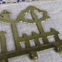 House Shaped With Tree And 4 Hooks Hinge, Golden Colored Brass Metal Four In One Hinge, Kitchen Uten
