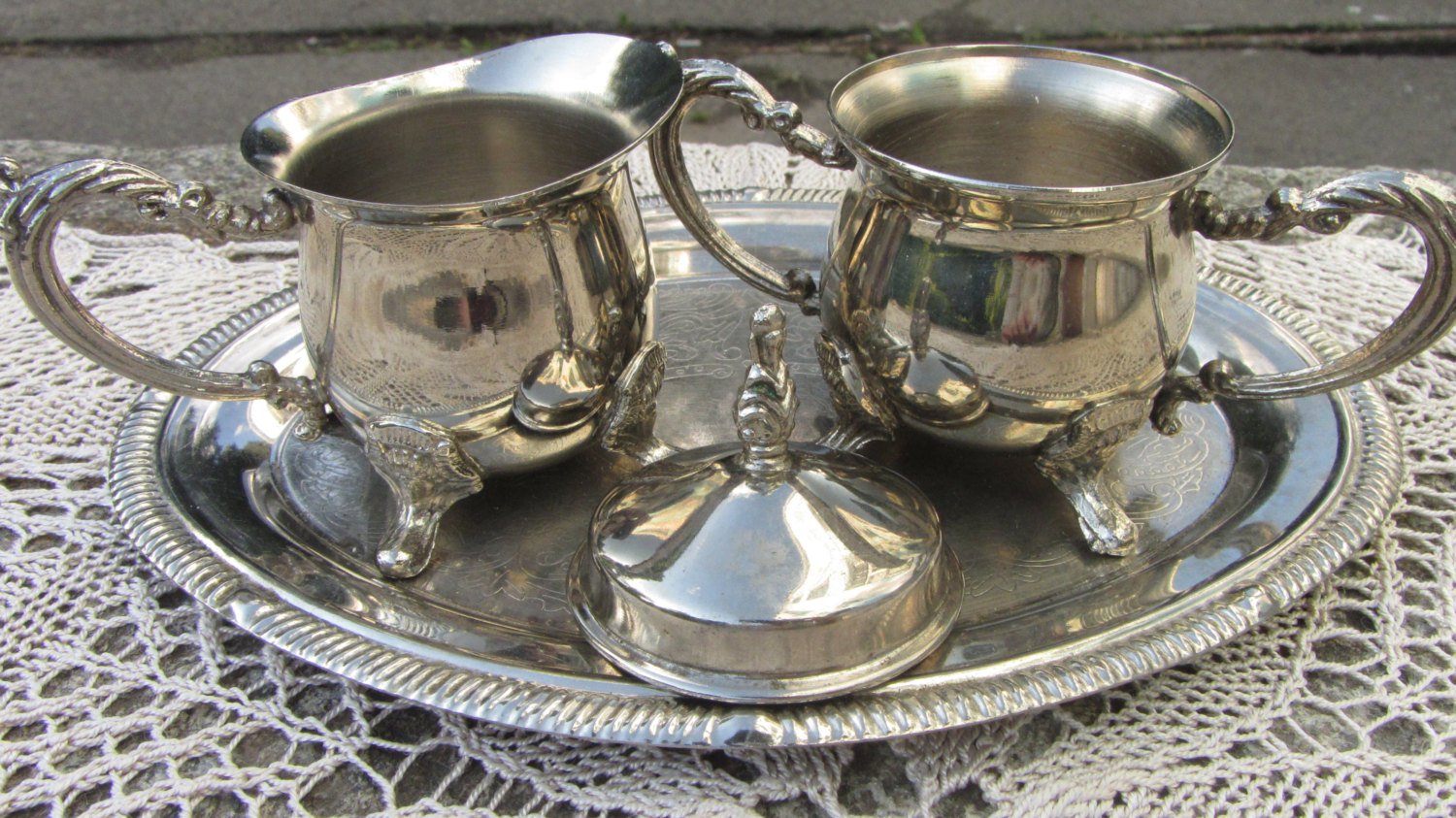 Kitchen Silver Metal Cute Kitchenware Tea Pot Set For Decor And Everyday Use, Tea Box, Tea Pot, Tray