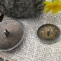 Pack Of Two Assorted Vintage Shabby Buttons, DIY Project Metal Antique Looking Buttons Pack, Two But
