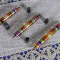 Rainbow Colorfull Plexiglass DIY Handle Pen Three Set, Set Of 3 DIY Handles For Christmas Decor, USS