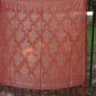 Red Floral Silk Acrilyc Vintage Shawl With Tassels, Asian Style Scarf With Long Tassels, Red Accesor