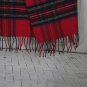 Red Striped Schurwolle Cashmere Shawl Winter Couzy Accessorie, Cashmere Scarf Gift For Her, Warm Win