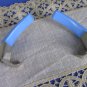 Set of 2 wall Hooks Plastic And Metal Blue Colored 2 finials, DIY Projects three hooks for decor, Re