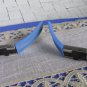 Set of 2 wall Hooks Plastic And Metal Blue Colored 2 finials, DIY Projects three hooks for decor, Re