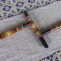 Set Of Three Rainbow Colors Pen With Plexiglass Handles Office Decor Idea, Shabby Boss GIft Office P