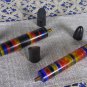 Set Of Two Fat Old and Fancy Plexiglas, USSR Plexiglas pen set, Christmas tree decor Plexiglas, Deco
