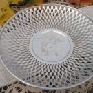 Shabby Plate Fruit Plate Silver Colored, Silver Metal Colored Bowl For Fruits With Ornaments, Thin M
