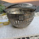 Shield Marked Silver Metal Tray, Home decor Idea Tray, Vintage Metal Tray with handle, Candle Tray, 