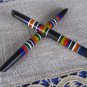 Slim Set Of Two Plexiglass DIY Handles, Old and Fancy Plexiglas 2 Pen Set, USSR Plexiglas Pen Gift I
