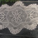 Small Cute Napkin Table Decor, Crochet Napkin Handmade Gift, Small Floral Table Napkin, Beige Table 