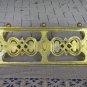 Three Double Hooks Hinge On Golden Metall Base, Wall Hallway Decor Wardrobe Hinge 6 In 1 Golden Colo
