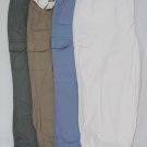 NWT Womens GLORIA VANDERBILT Crop Zoey Cargo Capris White Blue Olive Tan