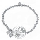 925 Sterling Silver Italian Nazar Lucky Charm Stretch Beaded Bracelet