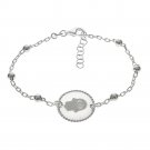 925 Sterling Silver Italian Nazar Evil Eye Hamsa Lucky Charm Beaded Bracelet