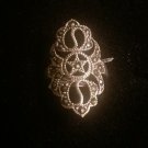 925 Sterling Silver Imbue Power Lucky Pentagram Yin Yang Marcasite Cocktail Ring