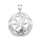 925 Sterling Silver Micro Pave Cubic Zirconia Marijuana Canabis Charm Pendant