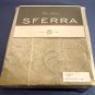 (2)New Sferra Oberon Pillow Shams-Standard-Champagne