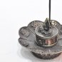 Tibetan Copper Lotus Shape Incense Burner & Candle Holder with Vajra