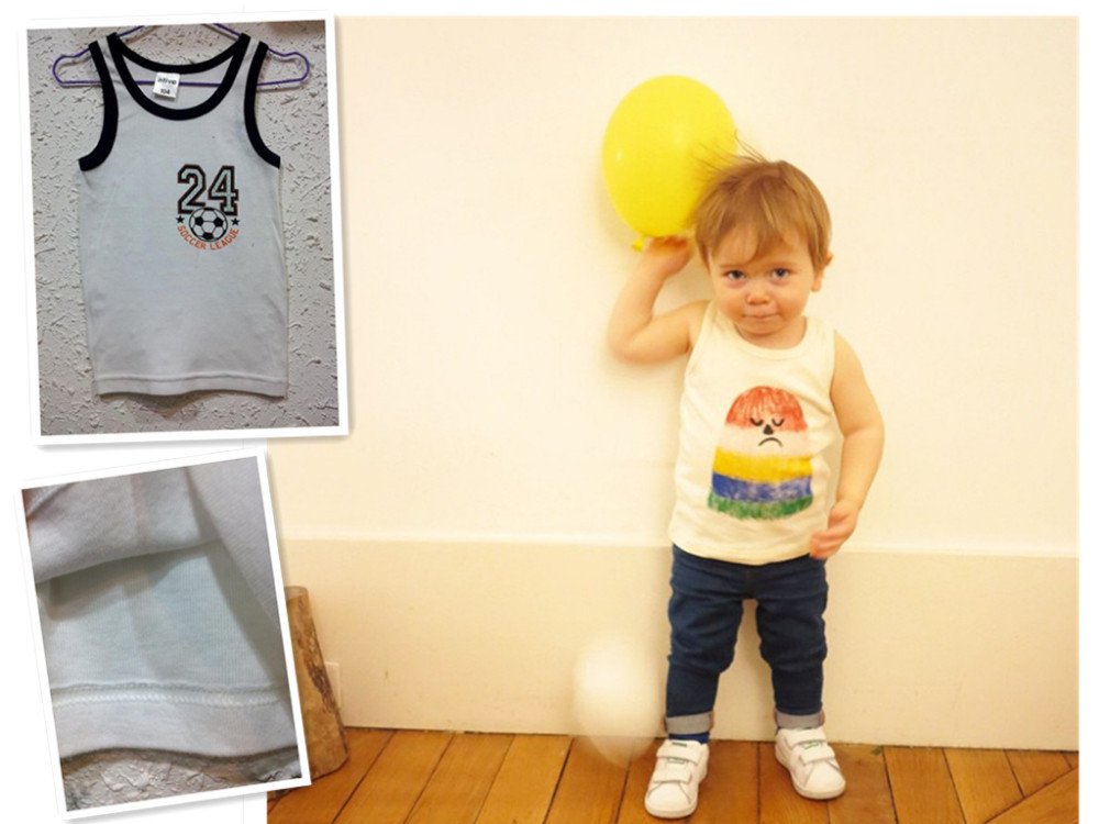 80-150cm authentic quality Seamless Baby's Top Vest Child's T-Shirt Kid's Boy's white Clothes