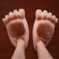 Unisex Savage Hairy Hobbit Feet Big Feet Funny Slippers Warm Home Couples Slippers