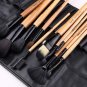 24pcs(Wood) Cosmetics Makeup Brushes Beauty MakeUp Tool Set Foundation Powder Brush Kit With Bag