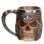 Collectibles 3D Skull Viking Beer Mug Scary Cool Resin Stainless Steel Cups Home Office Decor gift
